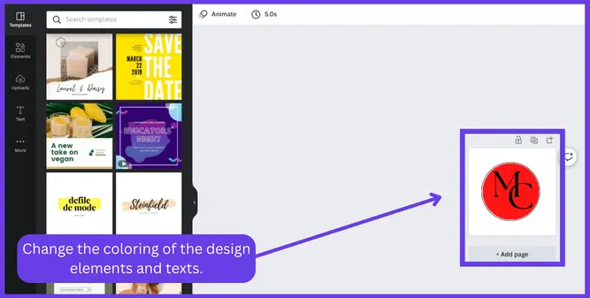 Change The Color Of Texts And Elements